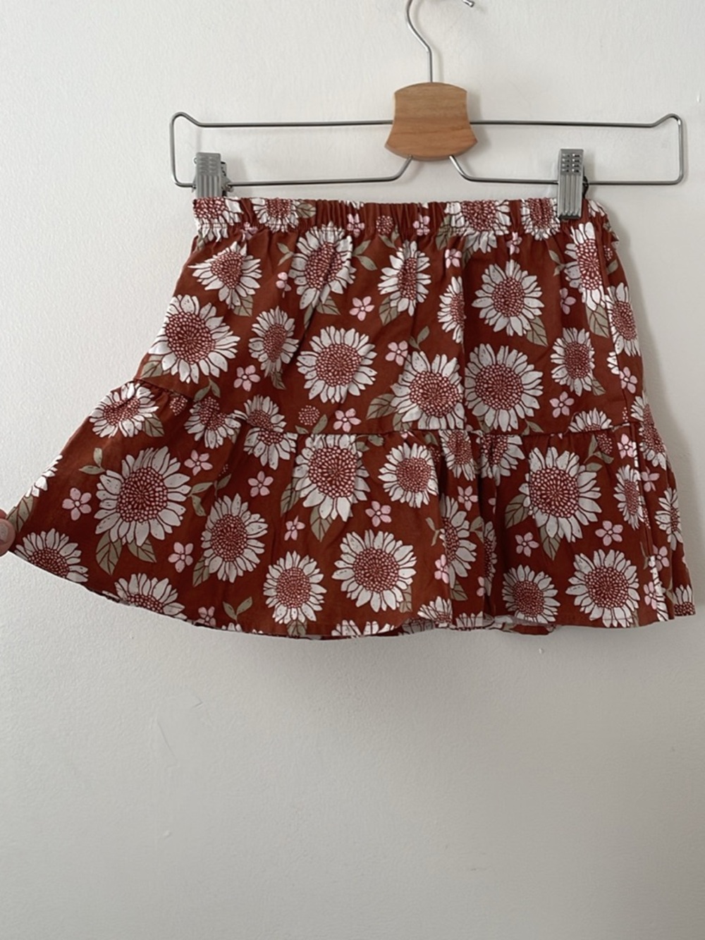 Carter's Rust Floral Tiered Skirt